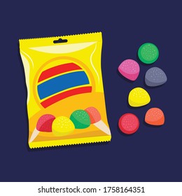 South African Sugar Coated Jelly Candy Sweets