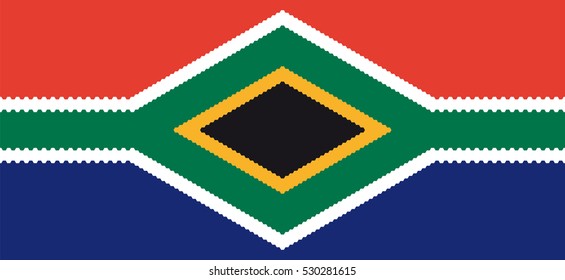 South African Vector Flag Design