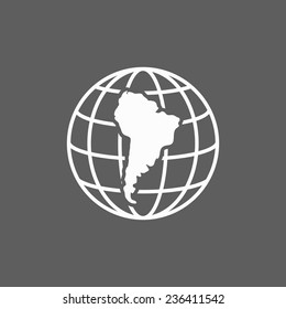 south america continent icon