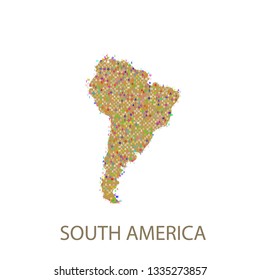 SOUTH AMERICA CONTINENT VECTOR