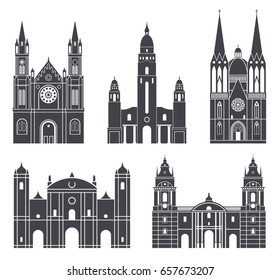 South America. EPS 10. Vector illustration