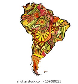 South America map