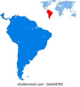 south america map