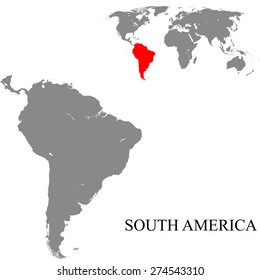 south america map