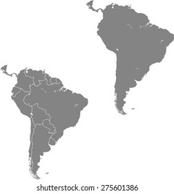 south america map