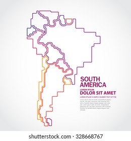 South America map