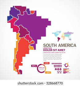 South America map