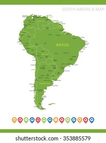 South America Map