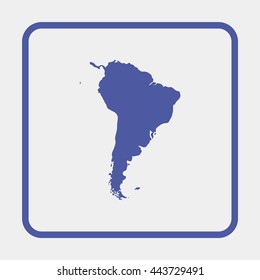 South America map.