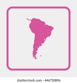 South America map.