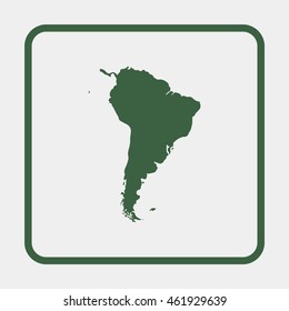South America map.