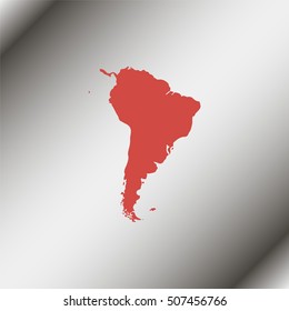 South America map.