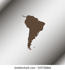South America map.