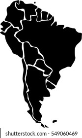 South America map
