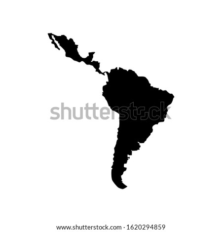 South America map icon vector design