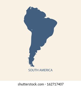VECTOR DE MAPA DE SUDAMÉRICA