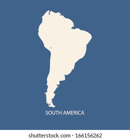 SOUTH AMERICA MAP VECTOR