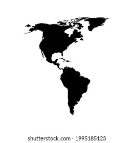 south america map vector design