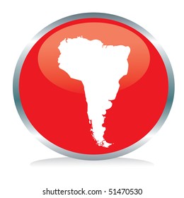South America on a button