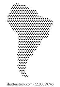 South America Pixel Map