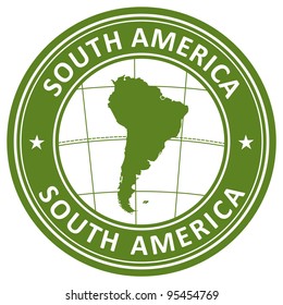 south america stamp