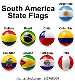 south america state flags