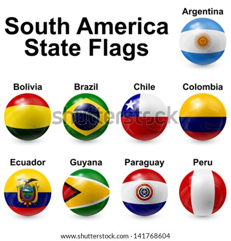 south america state flags