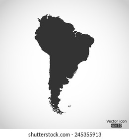 South America vector icon
