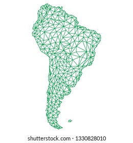 South America vector map