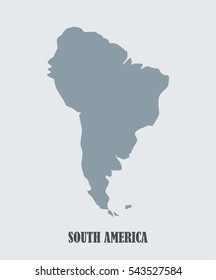 South America vector map