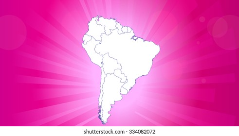 South American Map Vector Illustration Stock Vector Royalty Free