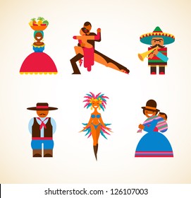 South American People - Concept Illustration