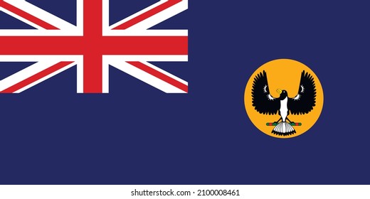 Icono de vector de bandera de Australia del Sur