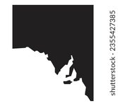 South Australia Map glyph icon. illustration graphic of South Australia Map