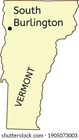 South Burlington City Location On Vermont Map