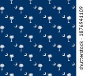 south carolina flag, seamless pattern. vector background