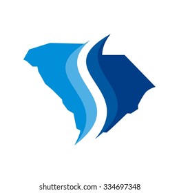 south carolina logo vector. logo template. icon template.