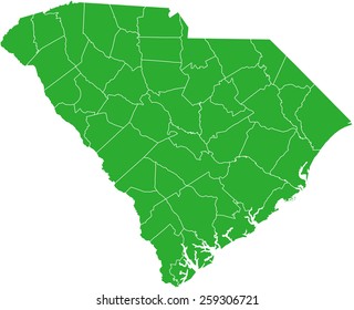 South Carolina map