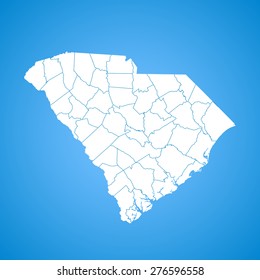 South Carolina map