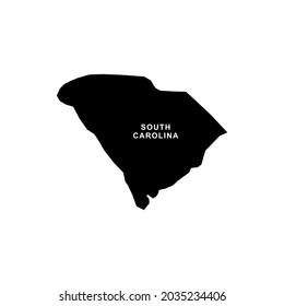 South carolina map icon. South carolina icon vector