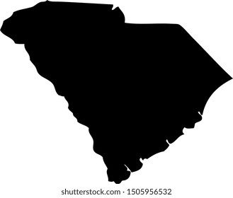 

South Carolina - map state of USA