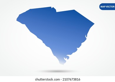 South Carolina Map Usa United States Stock Vector (Royalty Free ...