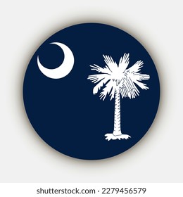 South Carolina state flag. Vector illustration.