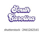 South Carolina typography design for tshirt hoodie baseball cap jacket and other uses vector