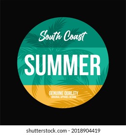 Diseño gráfico vectorial de la costa sur