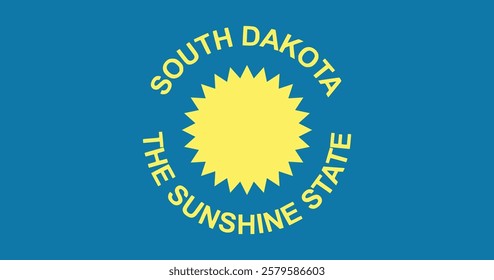 South Dakota (1909-1963) Flag Vector Illustration Premium Quality