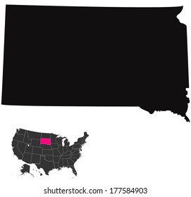 south dakota map 