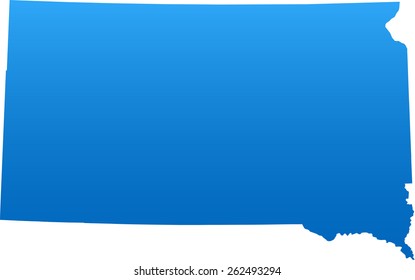 South Dakota map