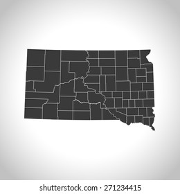 South Dakota map