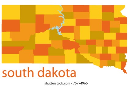 South Dakota Map